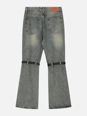 Knee Belt Loose Jeans