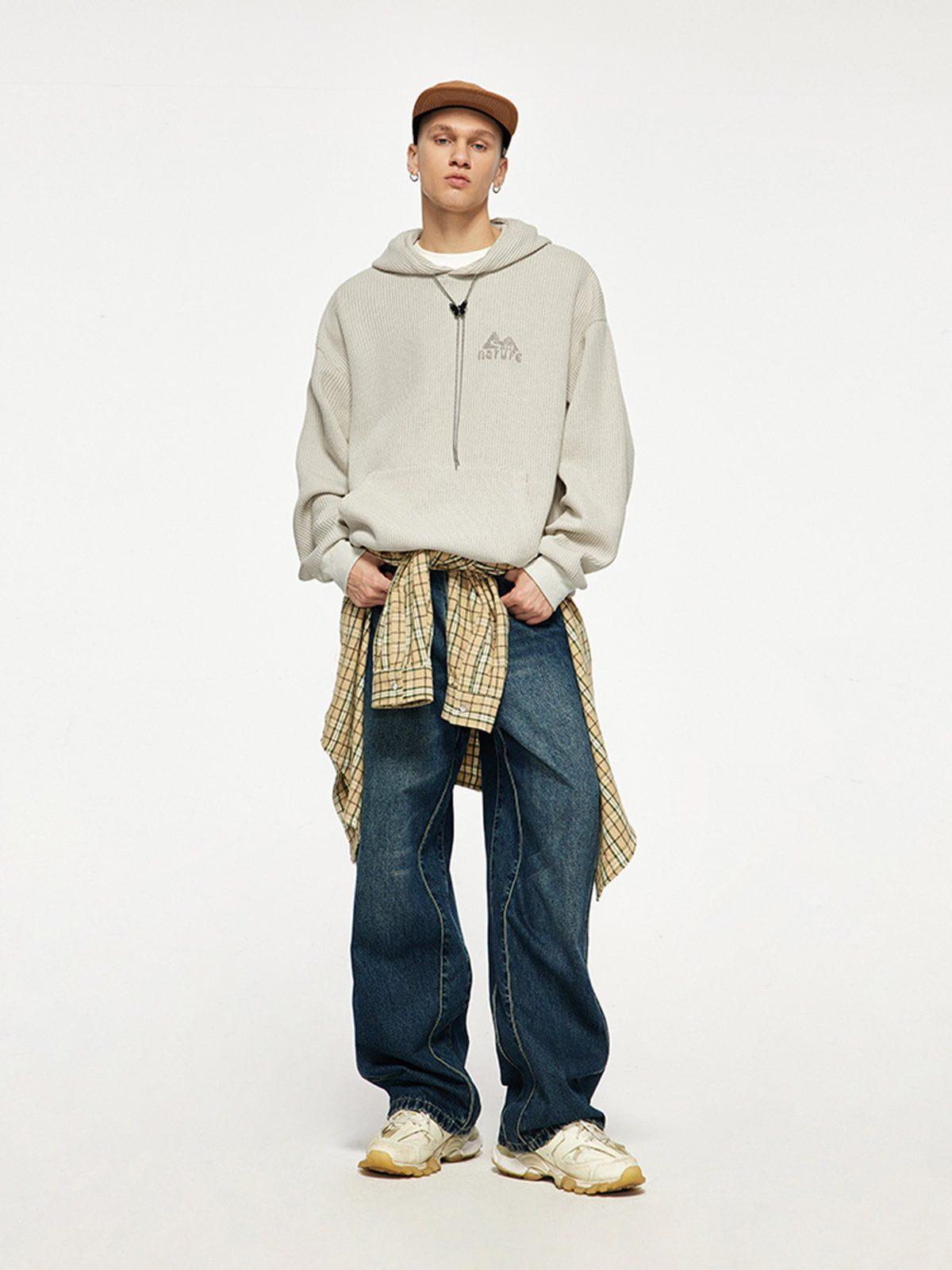 Knit Solid Hoodie