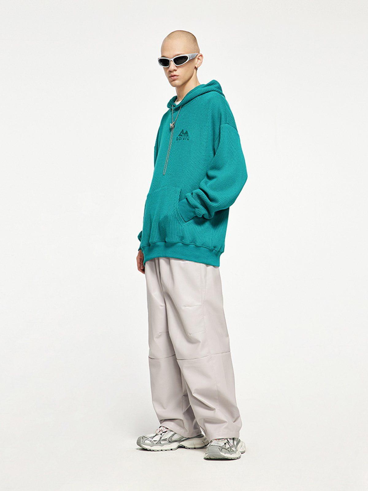 Knit Solid Hoodie