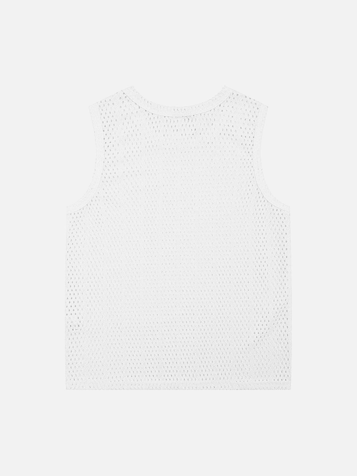 Knitted Hollow Mesh Vest