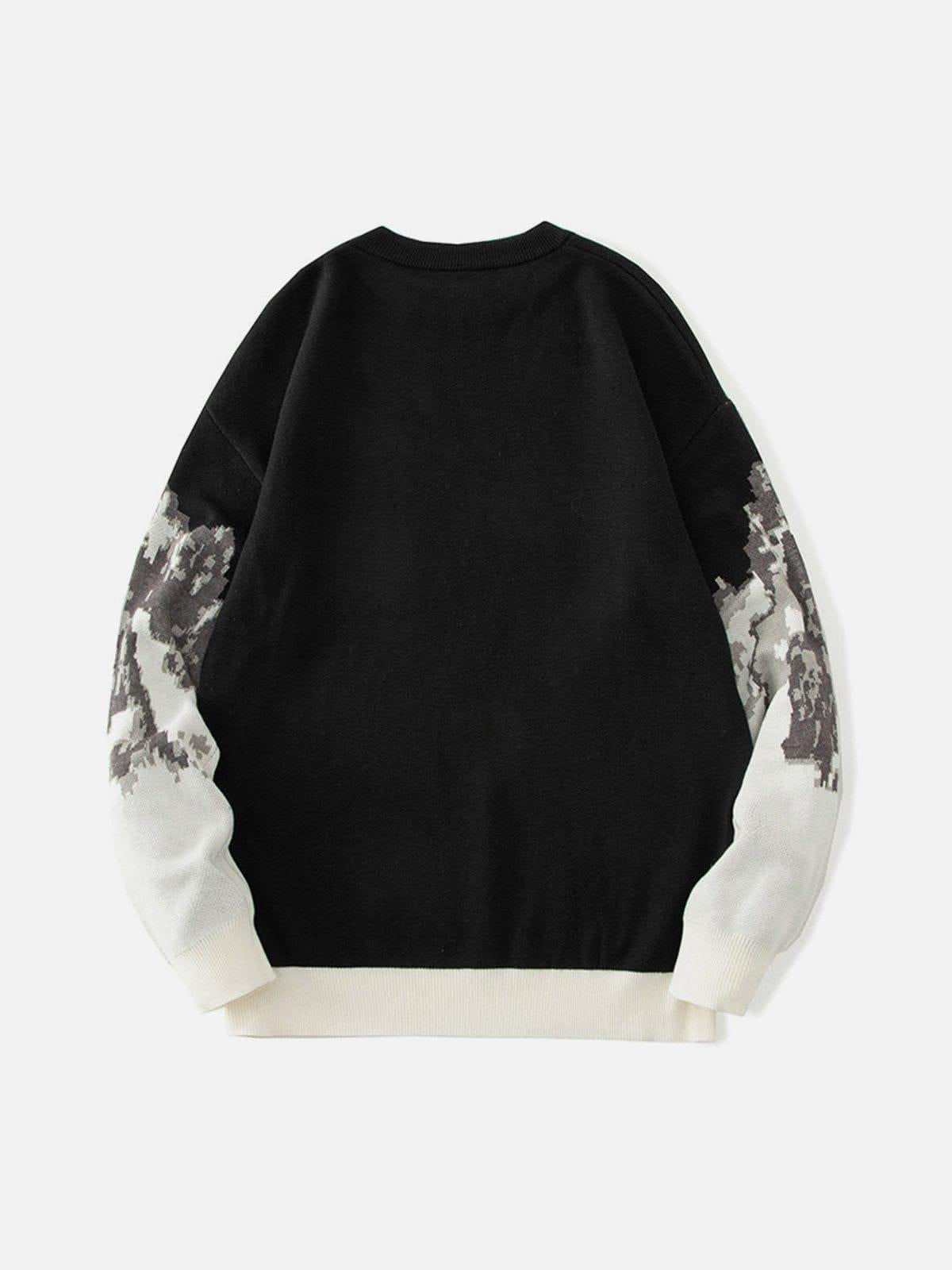 Landscape Snow Mountain Jacquard Sweater