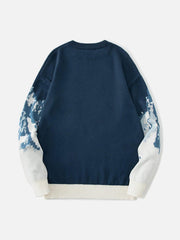 Landscape Snow Mountain Jacquard Sweater