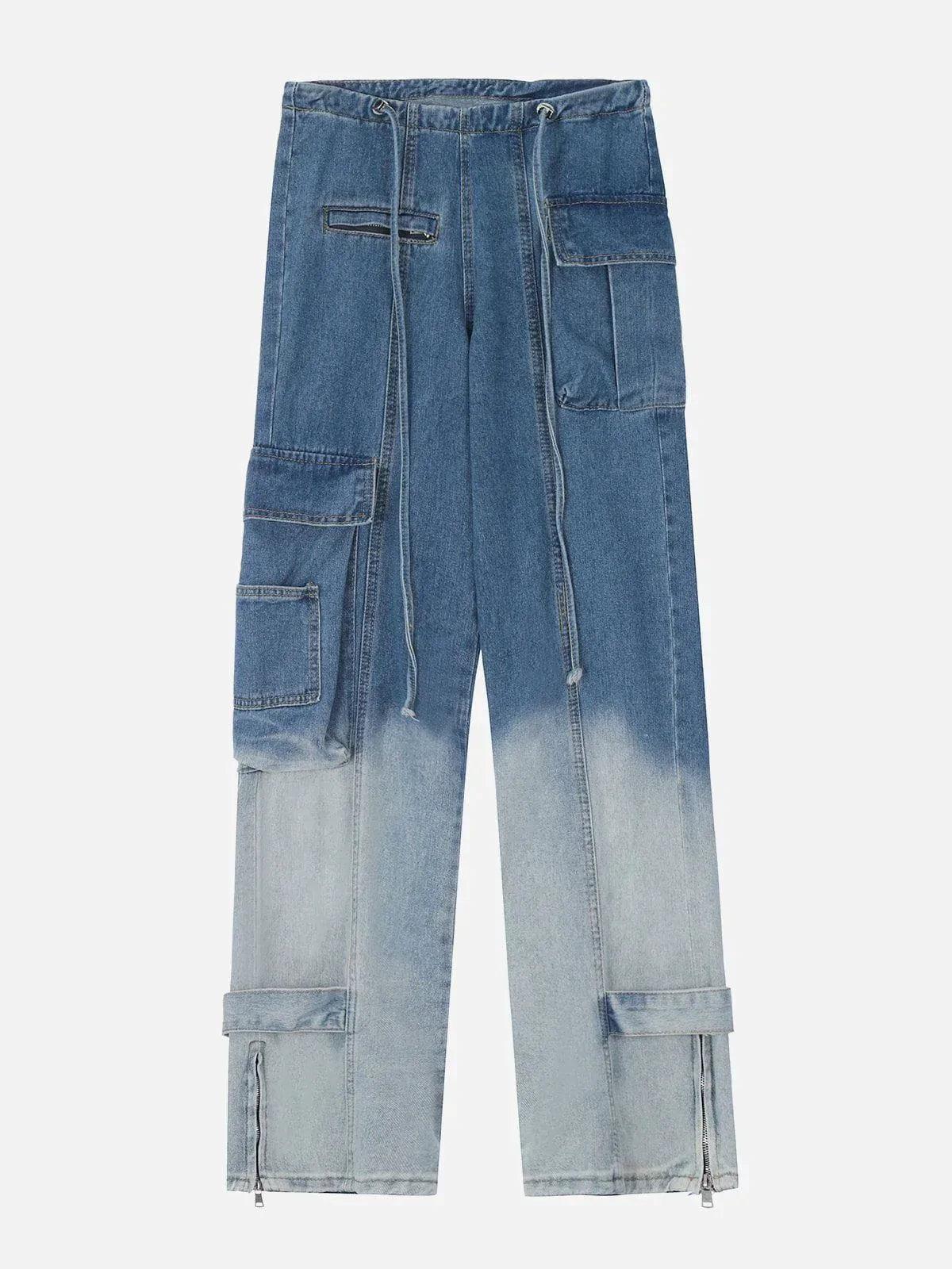 Large Pocket Gradient Jeans