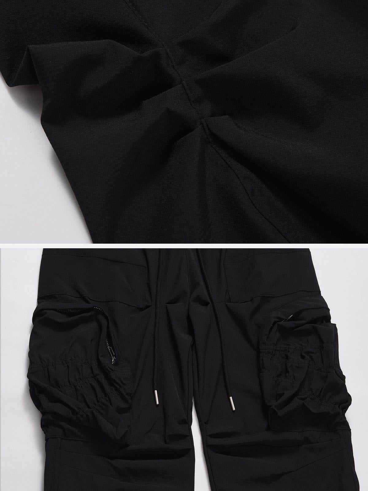 Large Pocket Wrinkle Cargo Pants