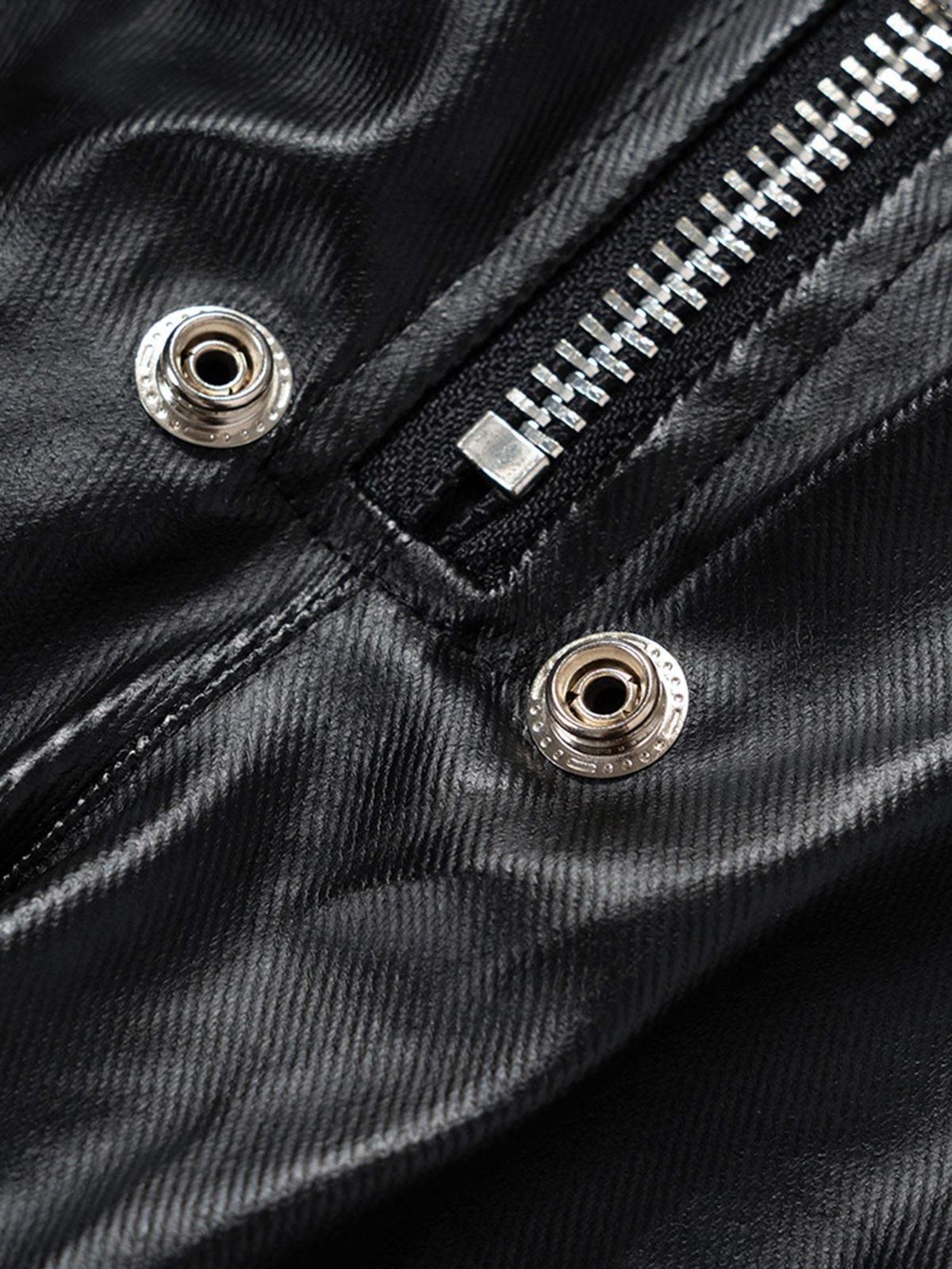 Layered Three-Dimensional Pocket Wide-Leg Flared Pants