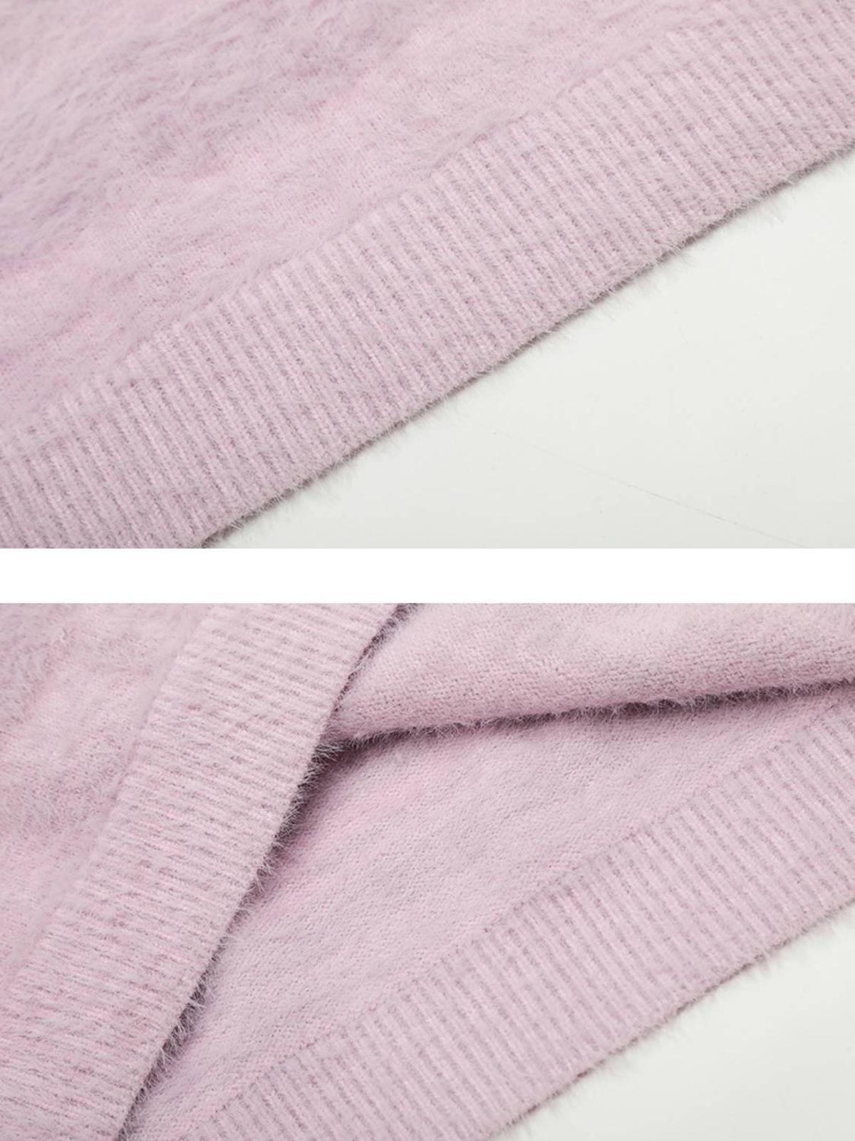 Leisure Letter Round Neck Sweater