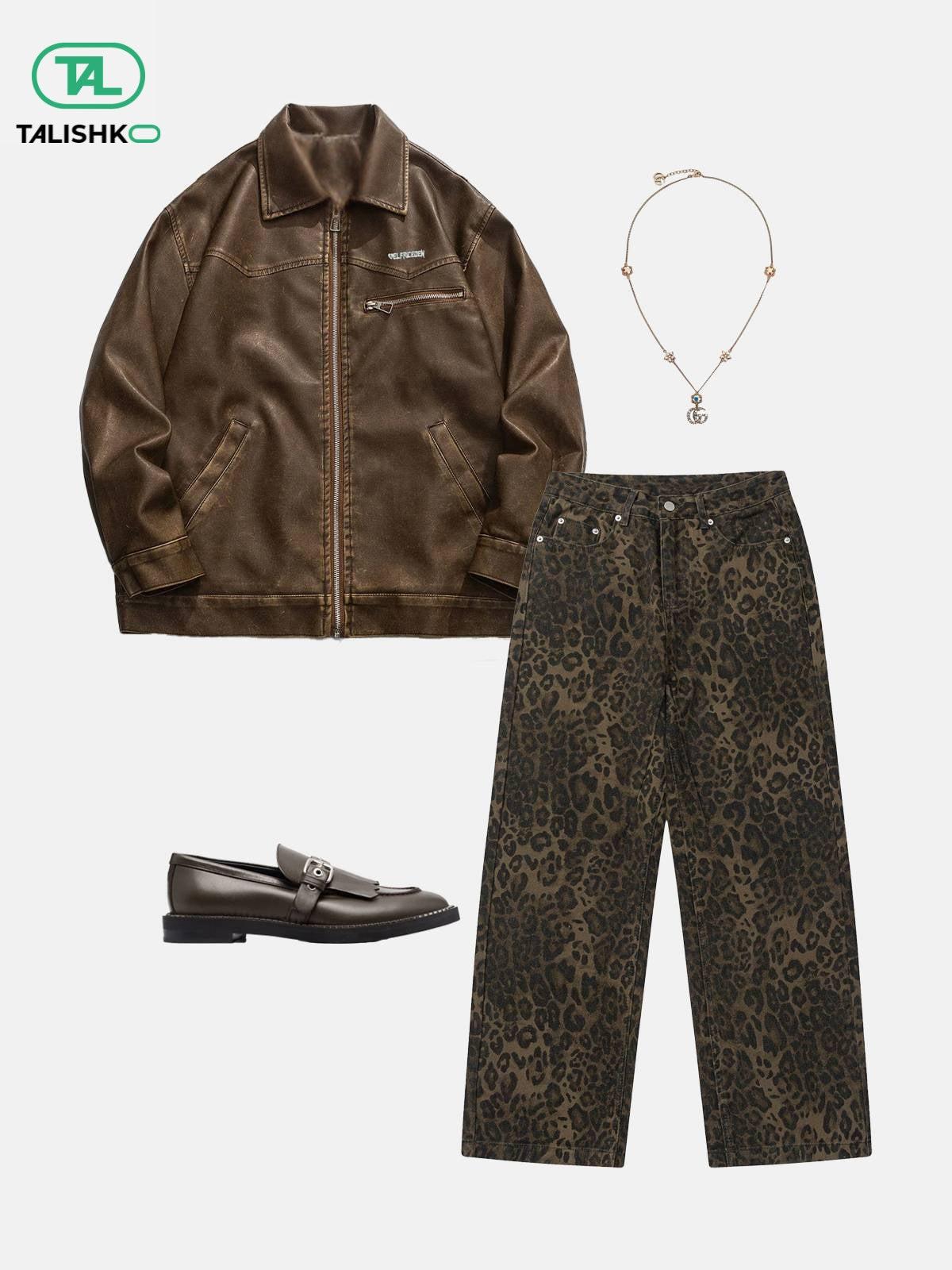Leopard Print Jeans