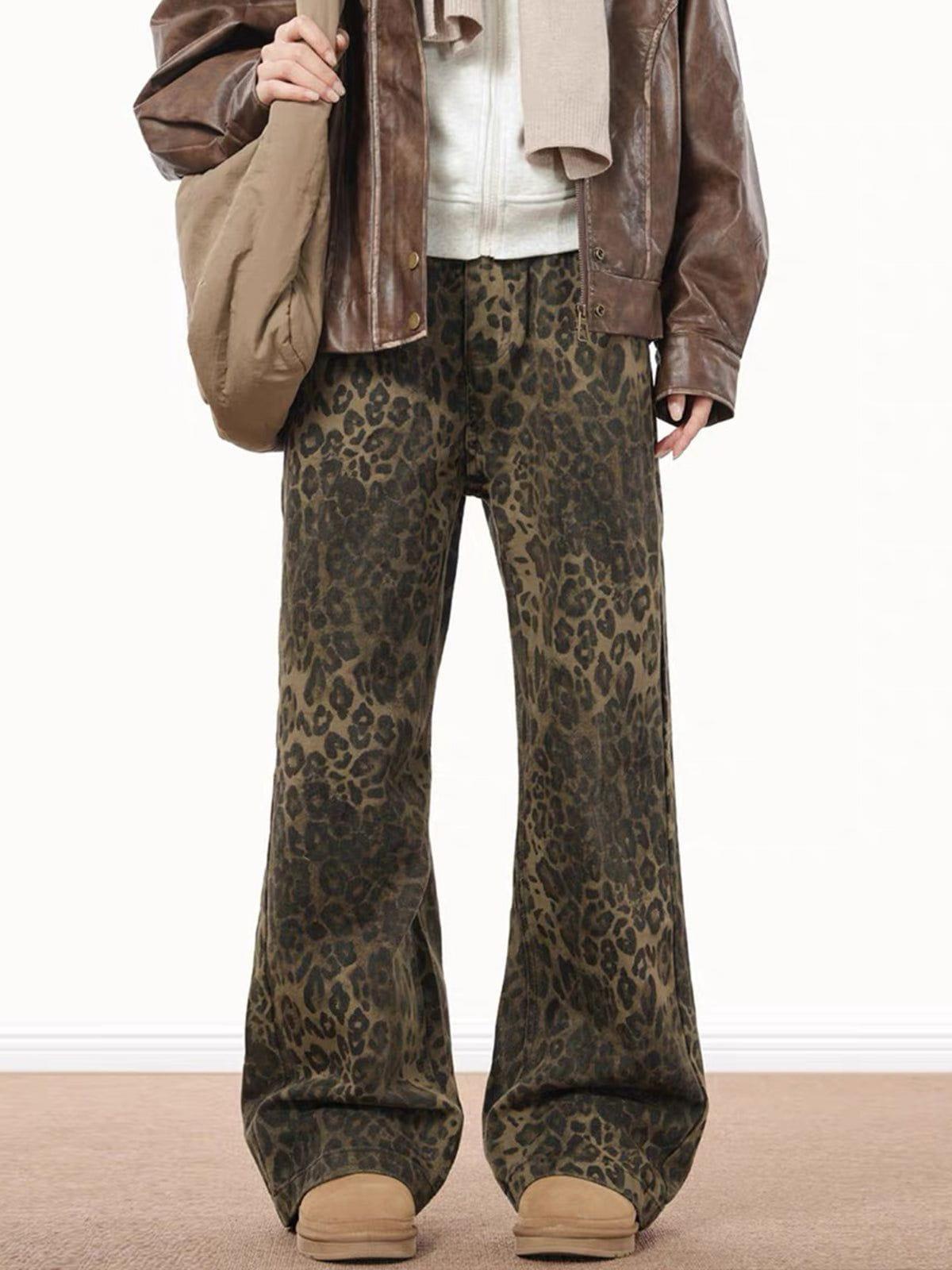 Leopard Print Jeans