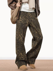 Leopard Print Jeans