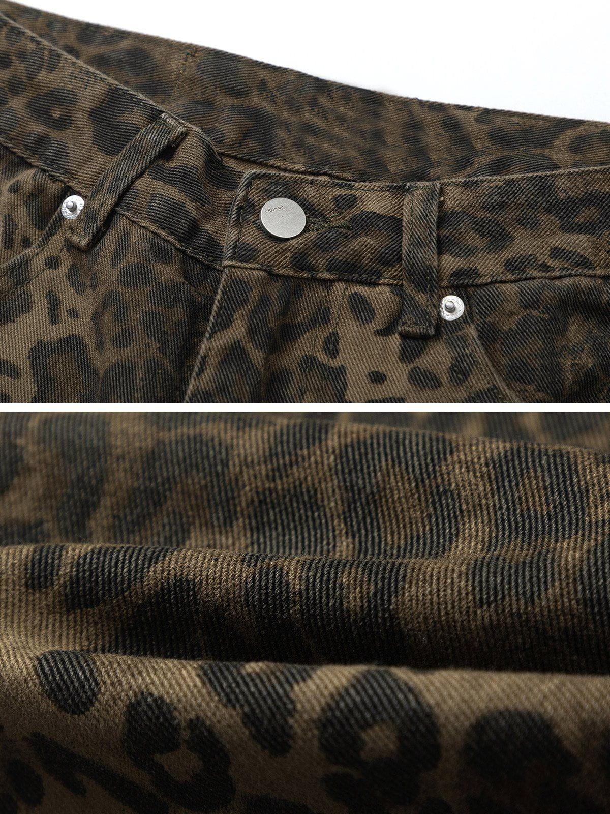 Leopard Print Jeans