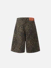 Leopard Print Jorts