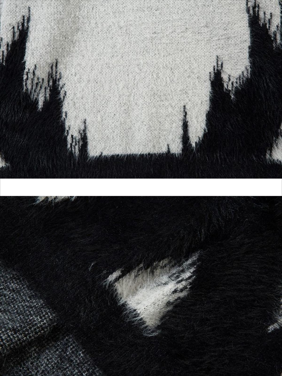 Letter Jacquard Sweater