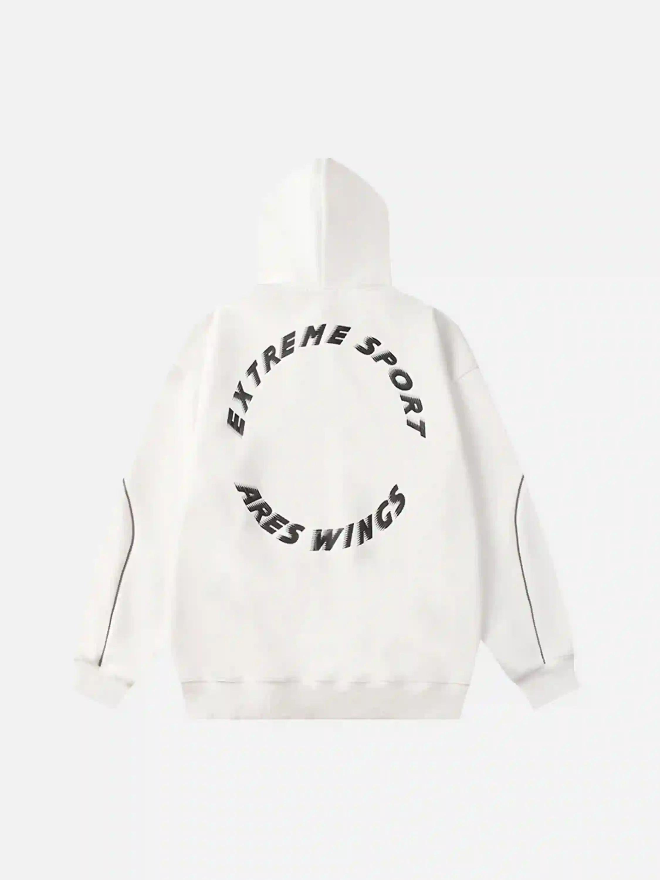 Letter Print Line Design Hoodie
