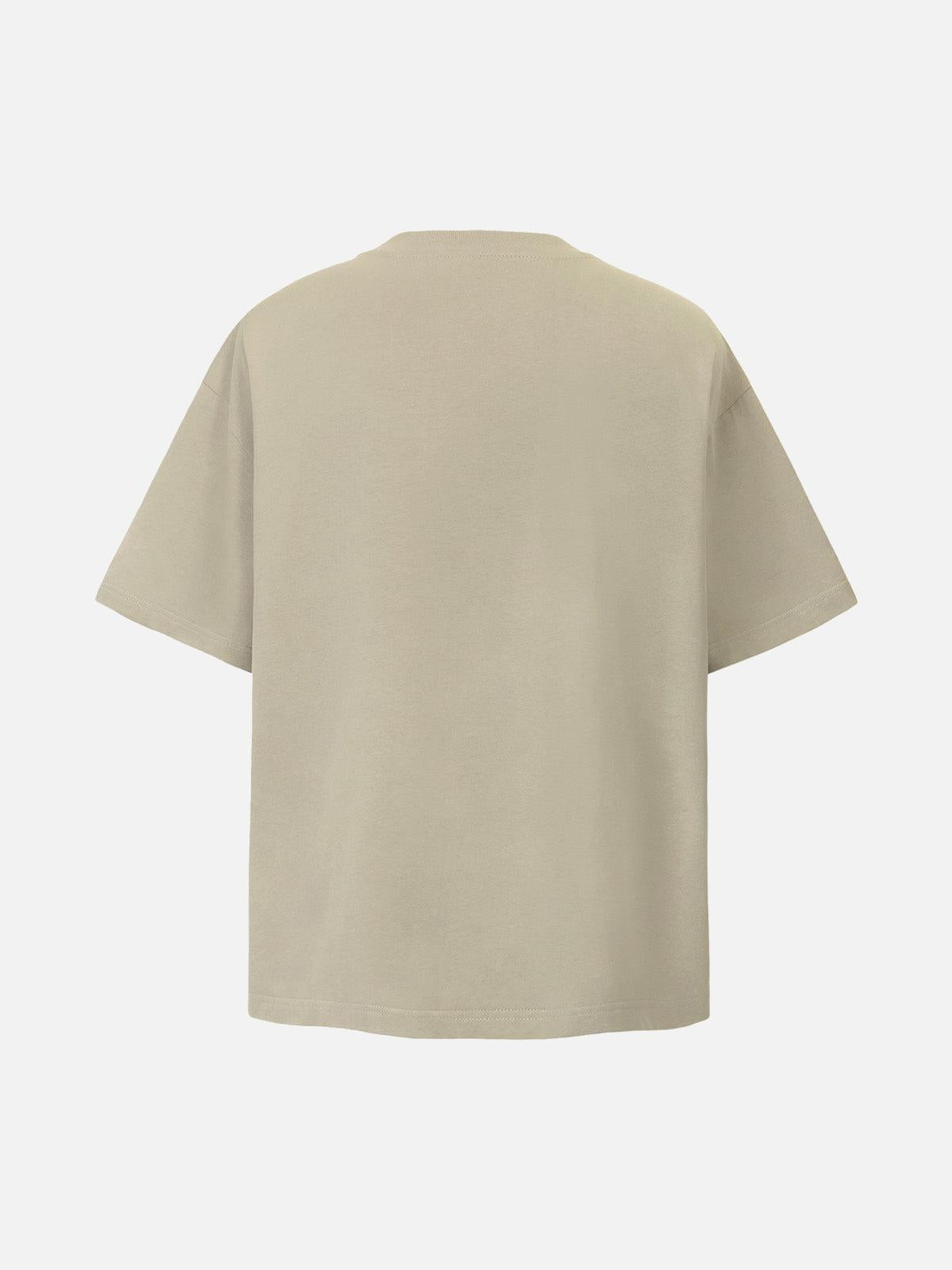 Letter Print Short Sleeve T-Shirt
