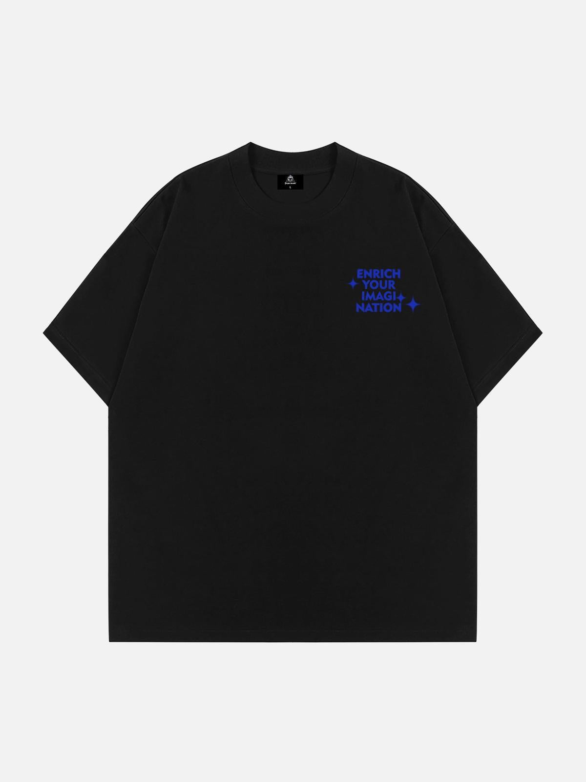Letter Print Virtual T-Shirt