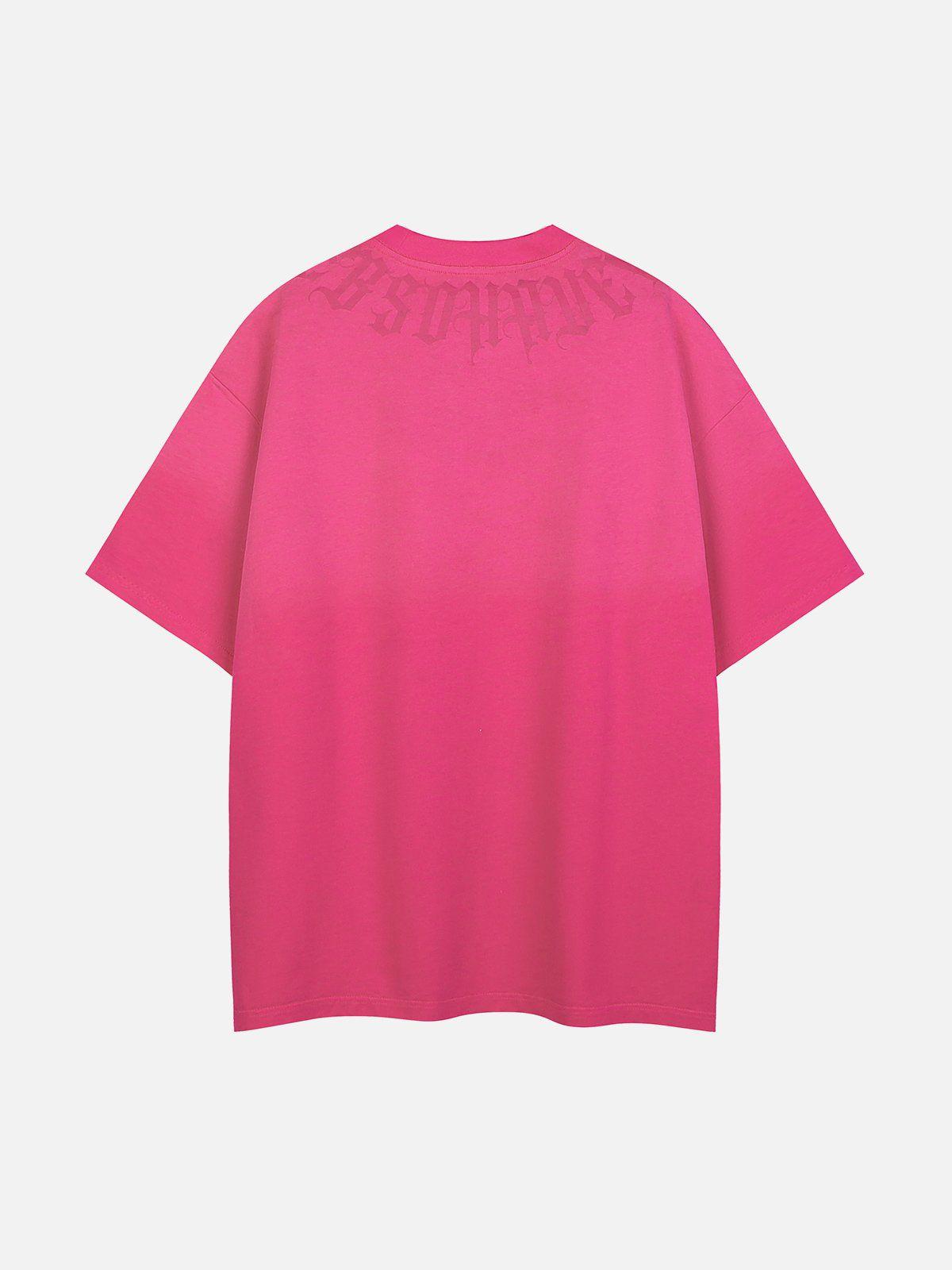 Letter Printing Gradient Tee