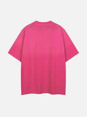 Letter Printing Gradient Tee