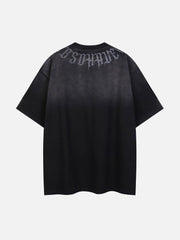 Letter Printing Gradient Tee