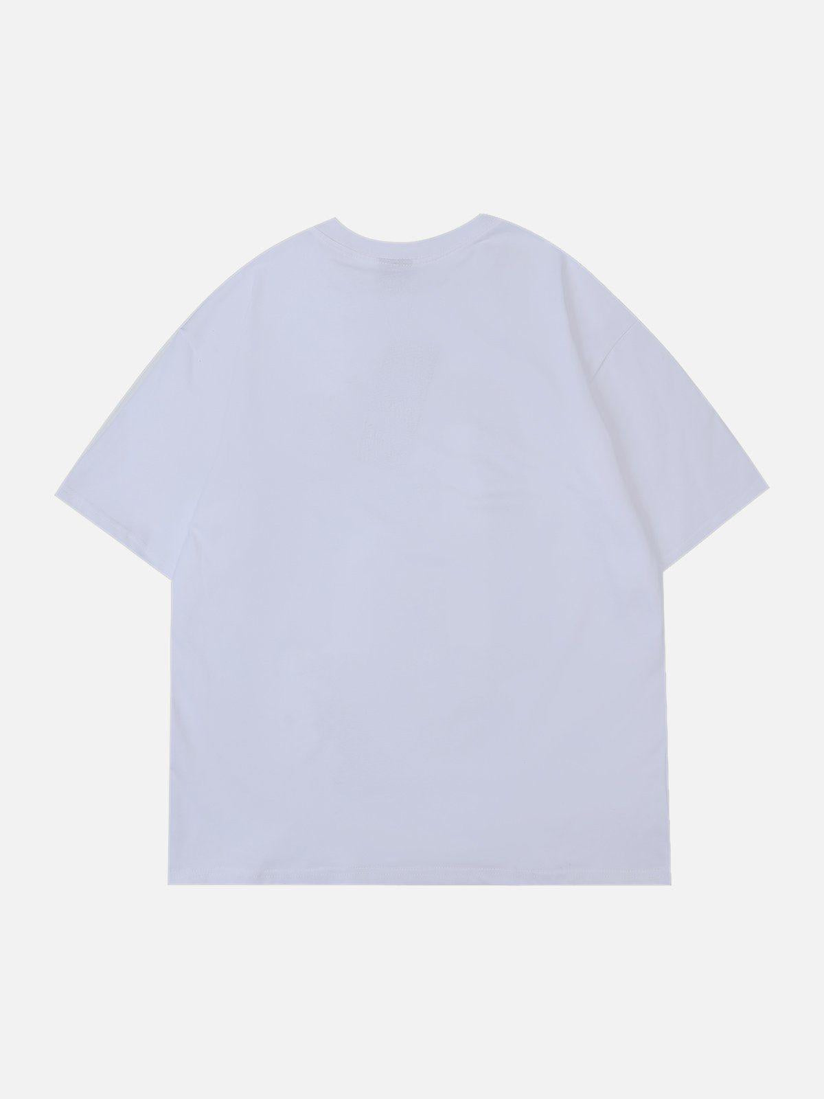 Lettering Graffiti Print Tee