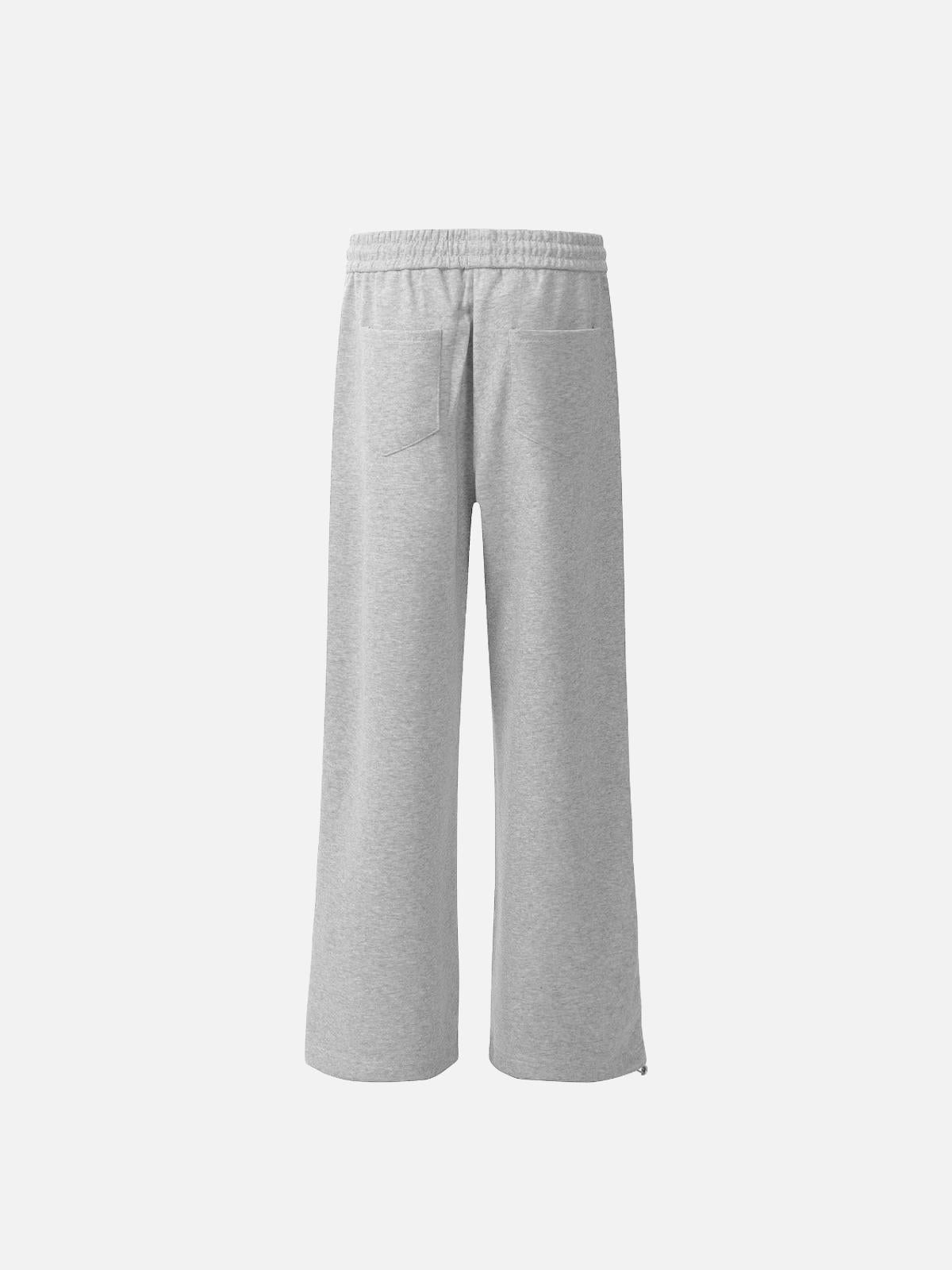 Lettering Print Straight-Leg Sweatpants
