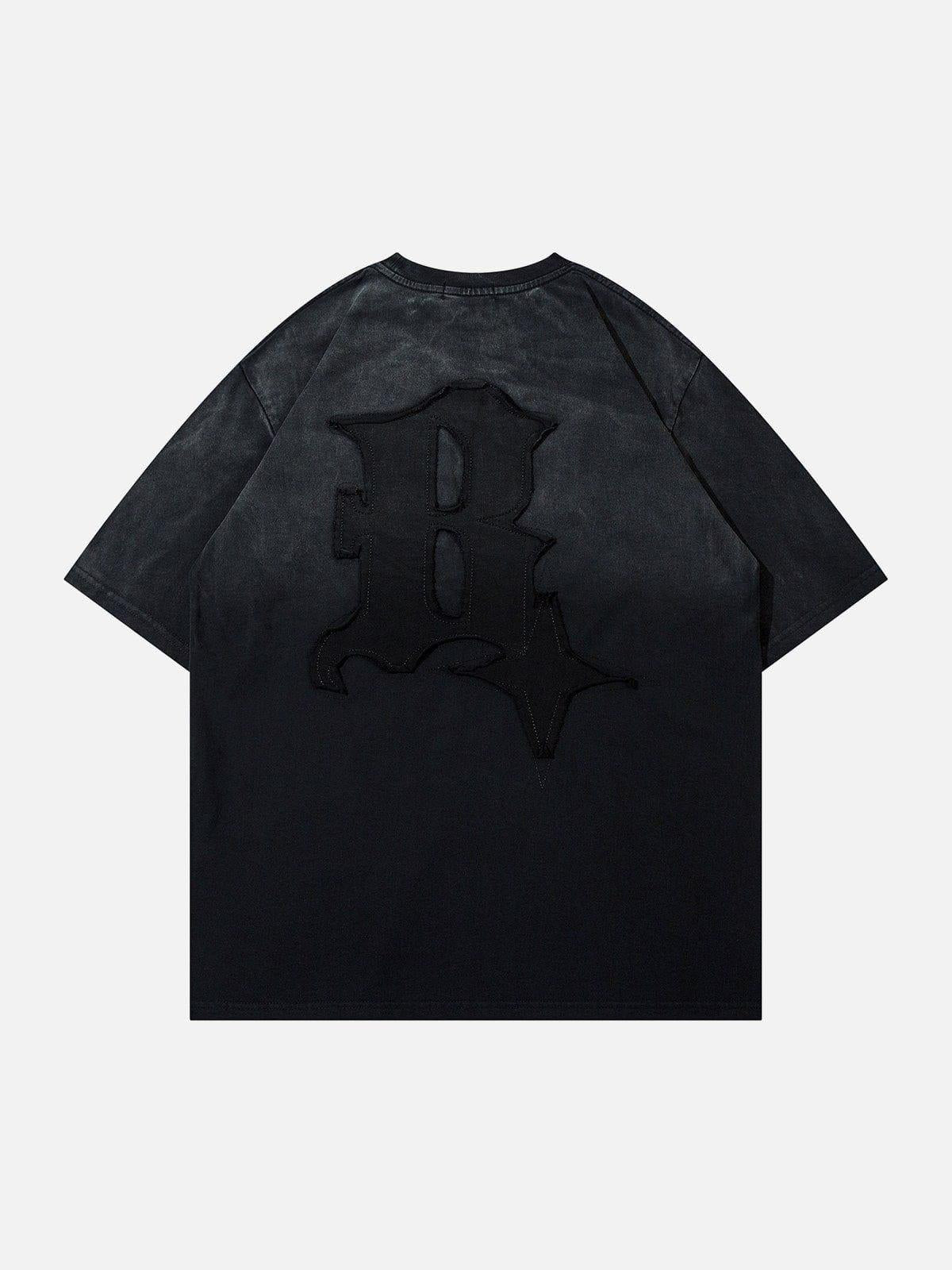 Letters Graphic Vintage Tee