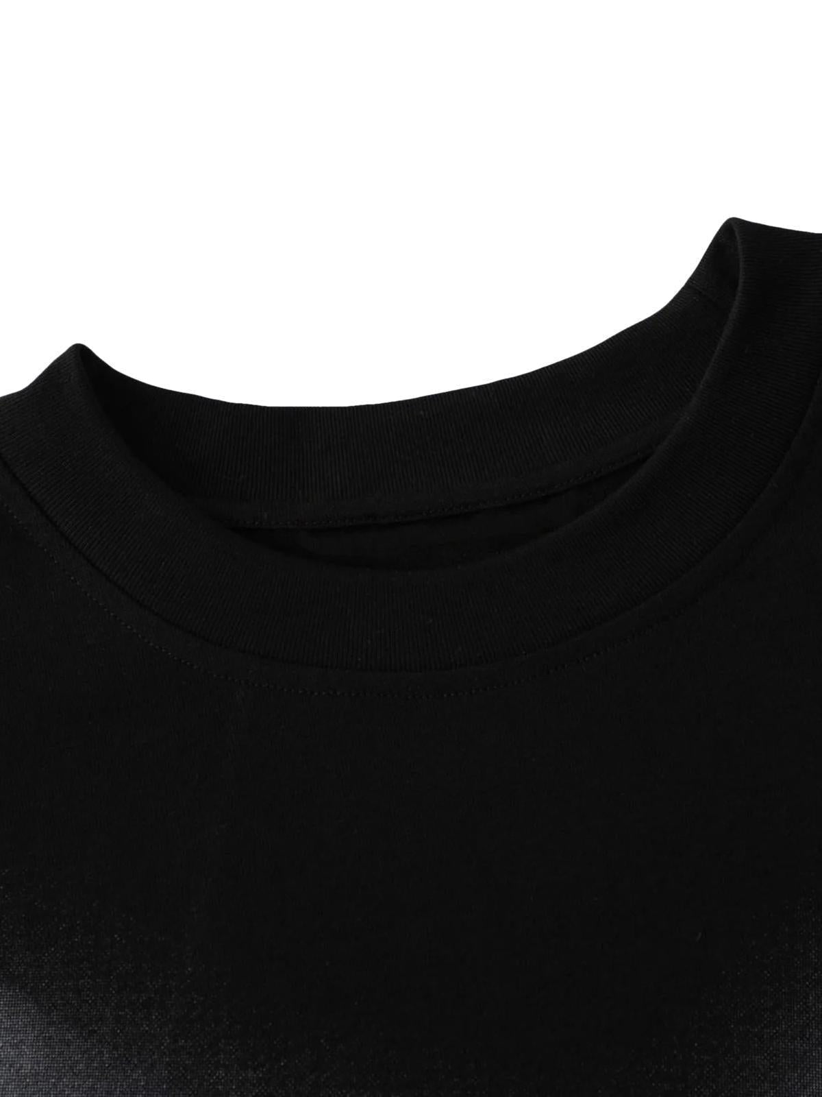 Loose American Fuzzy Fun Printed T-Shirt