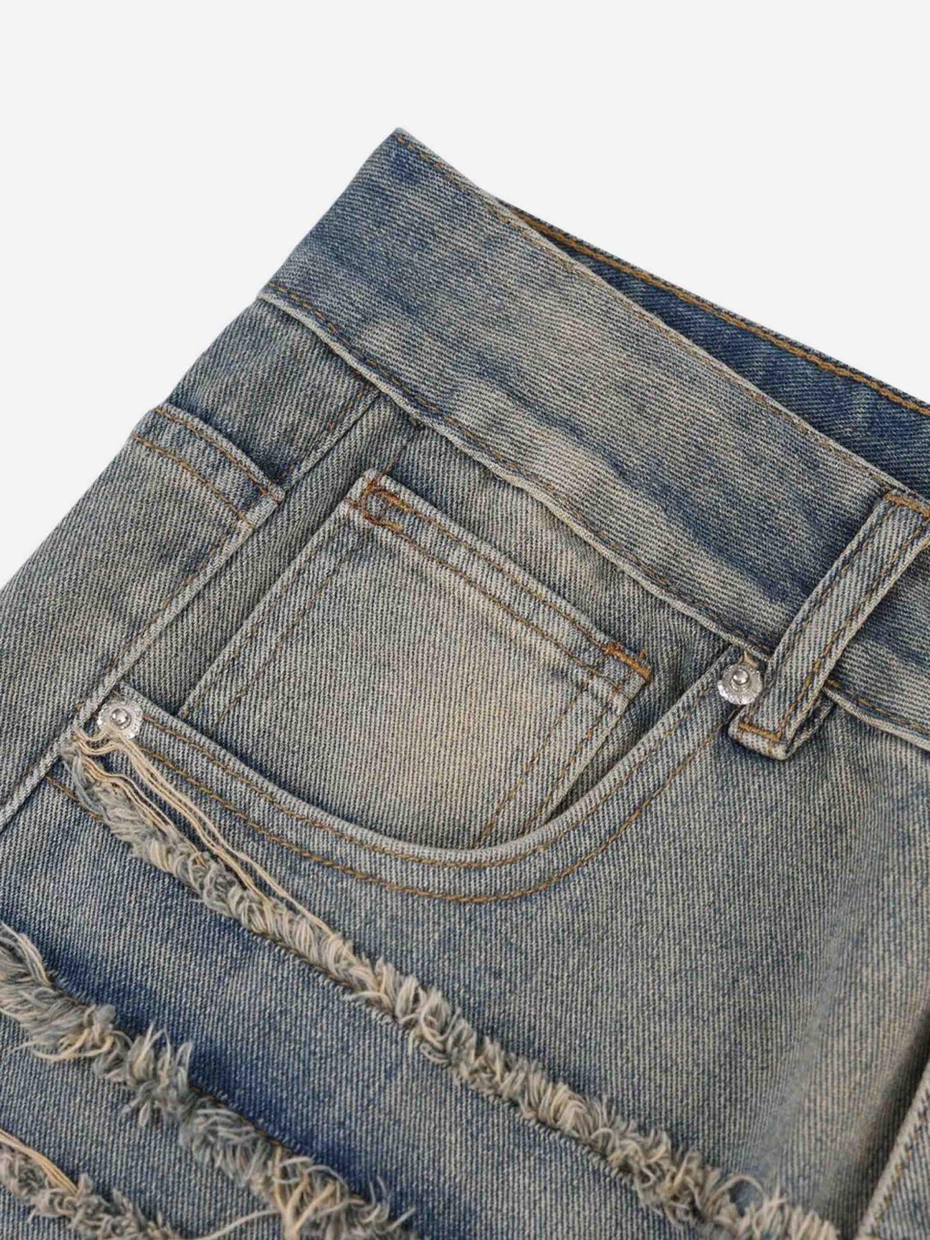Loose Wide Leg Cat Whisker Jeans