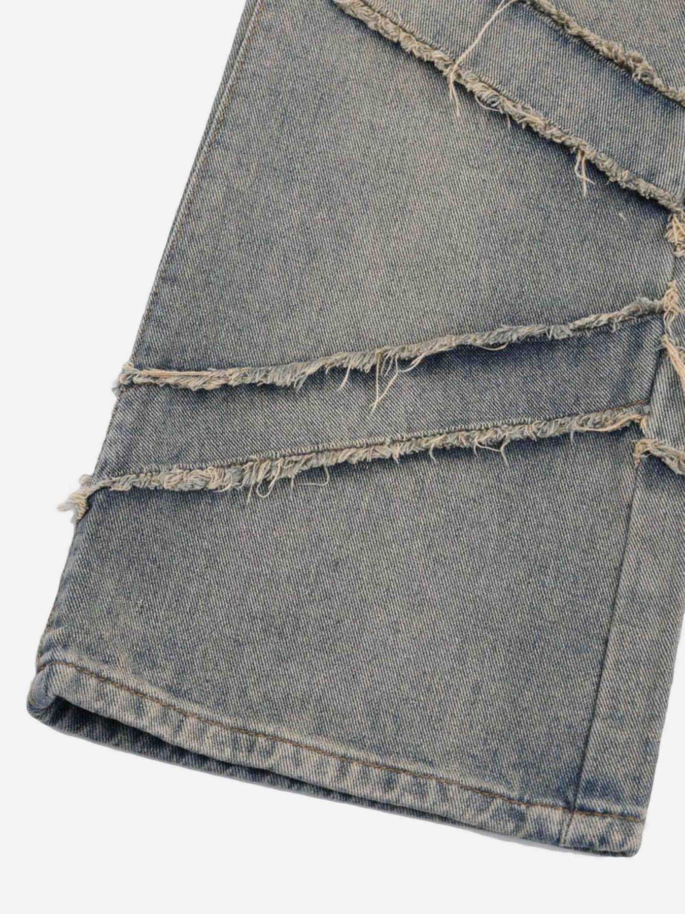 Loose Wide Leg Cat Whisker Jeans