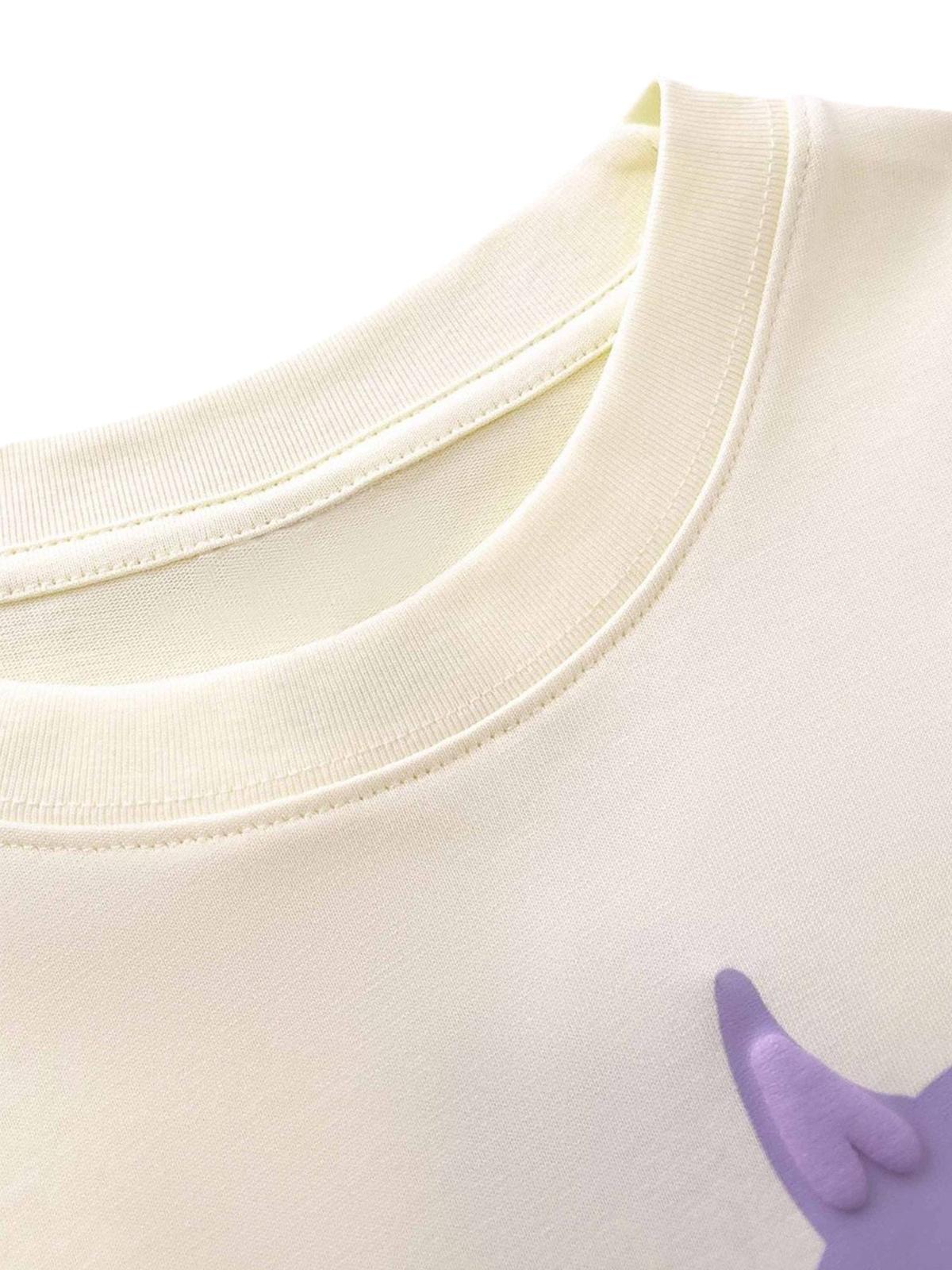 Made Retro Skull Letter Foam T-Shirt