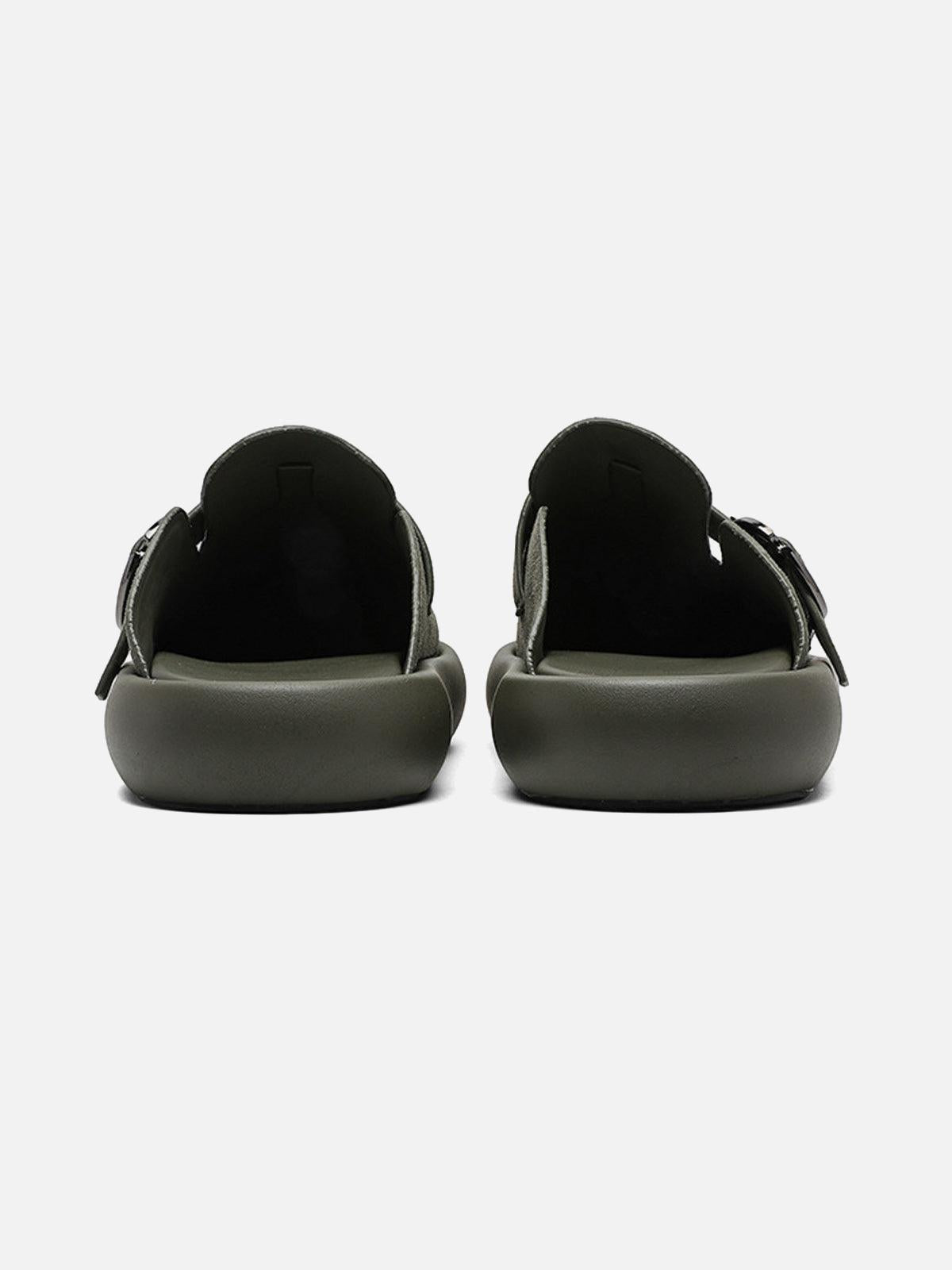 Matte Suede Handmade Closed Toe Half-Slip Birkenstock Shoes