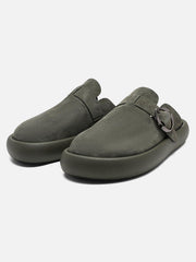 Matte Suede Handmade Closed Toe Half-Slip Birkenstock Shoes