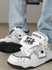 Mid-Top Color Blocking Skate Shoes