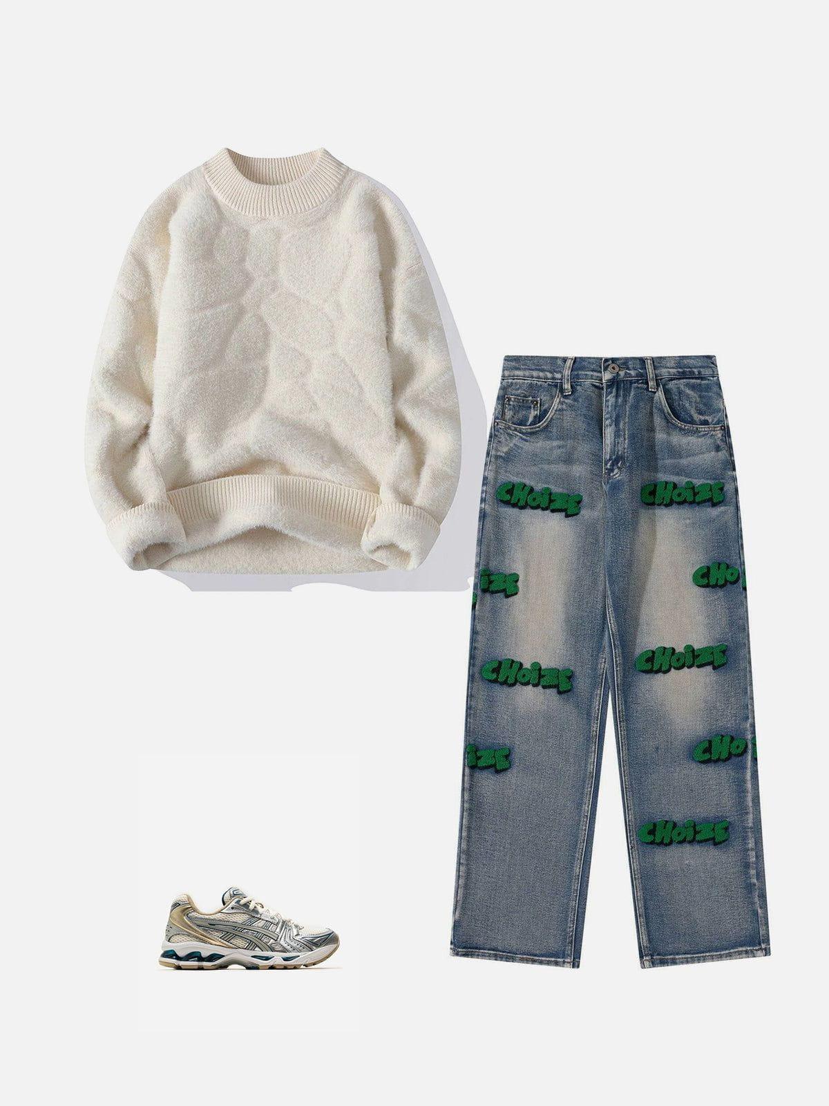 Mink Fleece Solid Warm Sweater