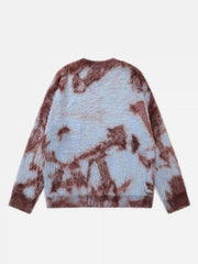Mohair Tie-Dye Design Sweater