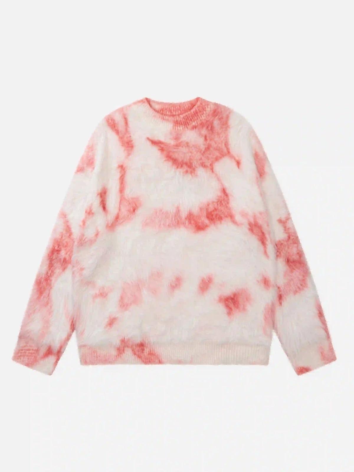 Mohair Tie-Dye Design Sweater