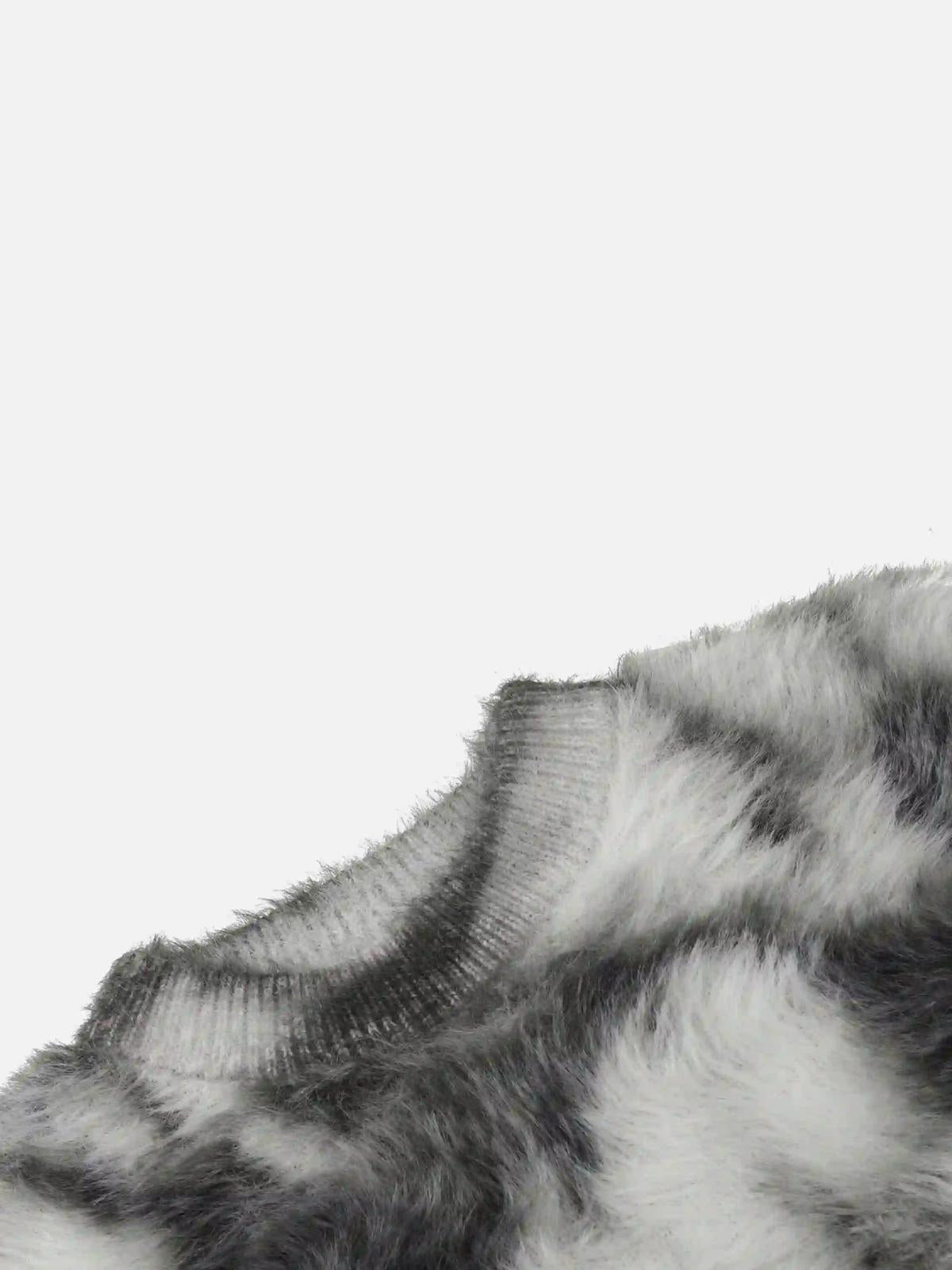 Mohair Tie-Dye Design Sweater