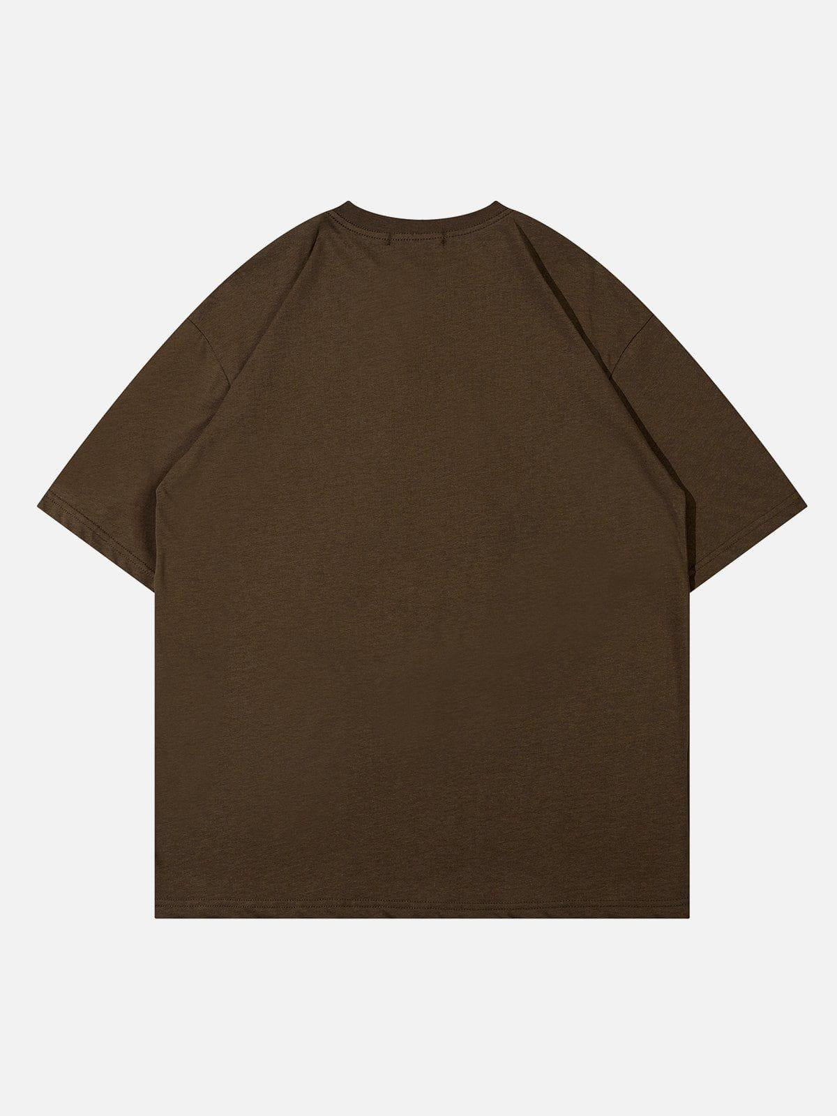 Monster Embroidery Print Tee