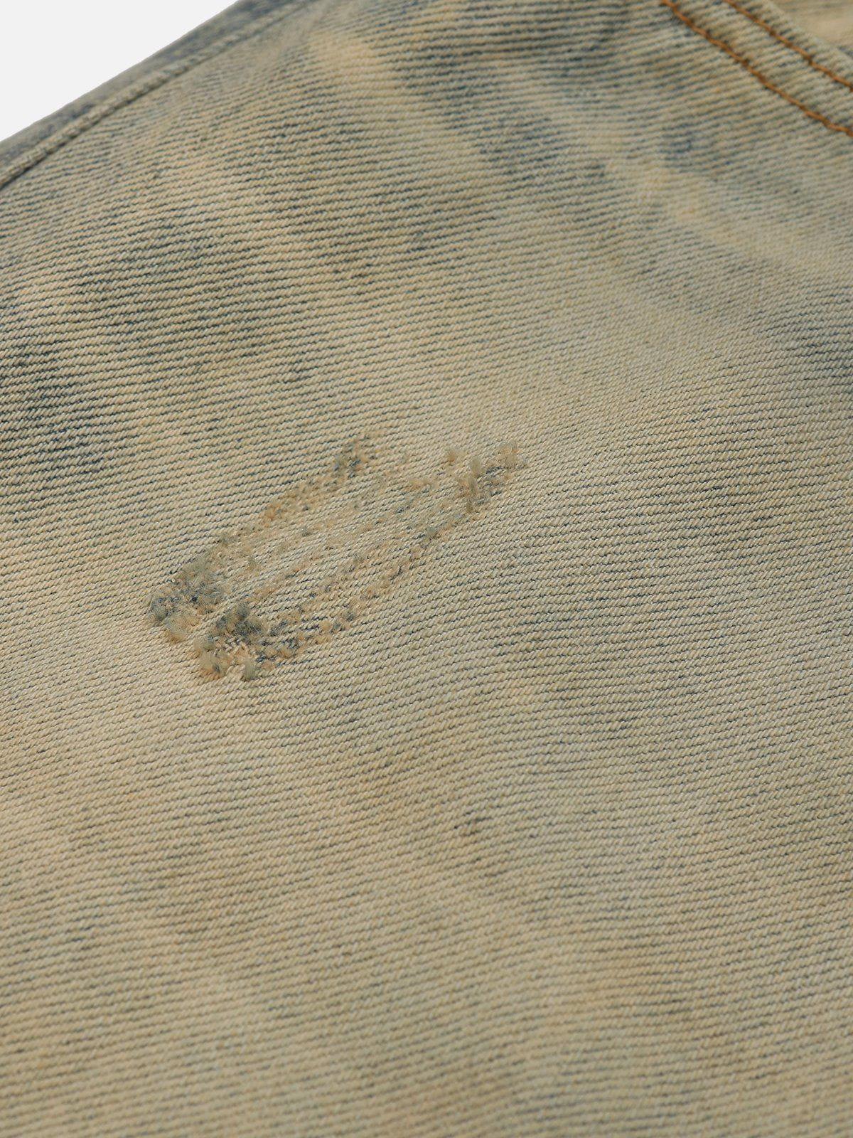 Mud Dyeing Jeans