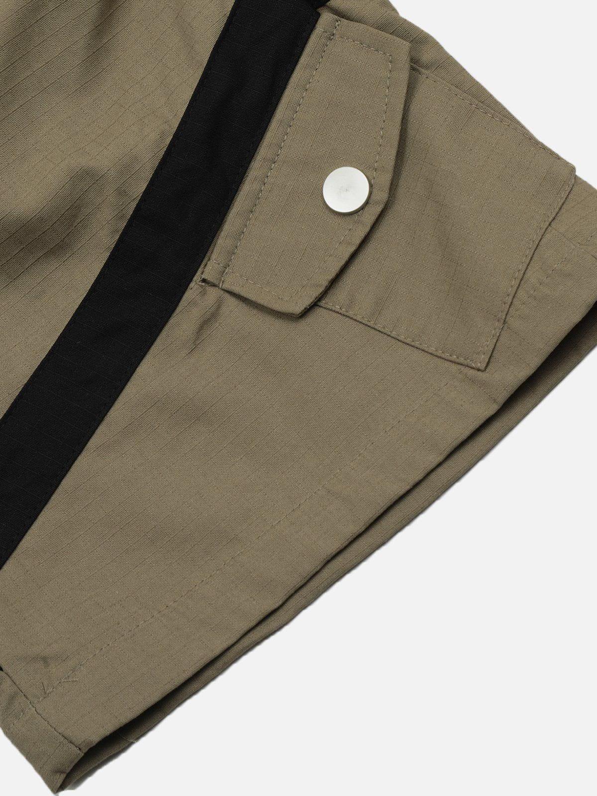 Multi Button Pocket Cargo Pants
