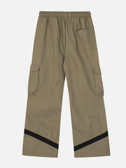 Multi Button Pocket Cargo Pants