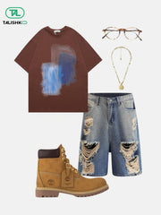 Multi Distressed Jorts