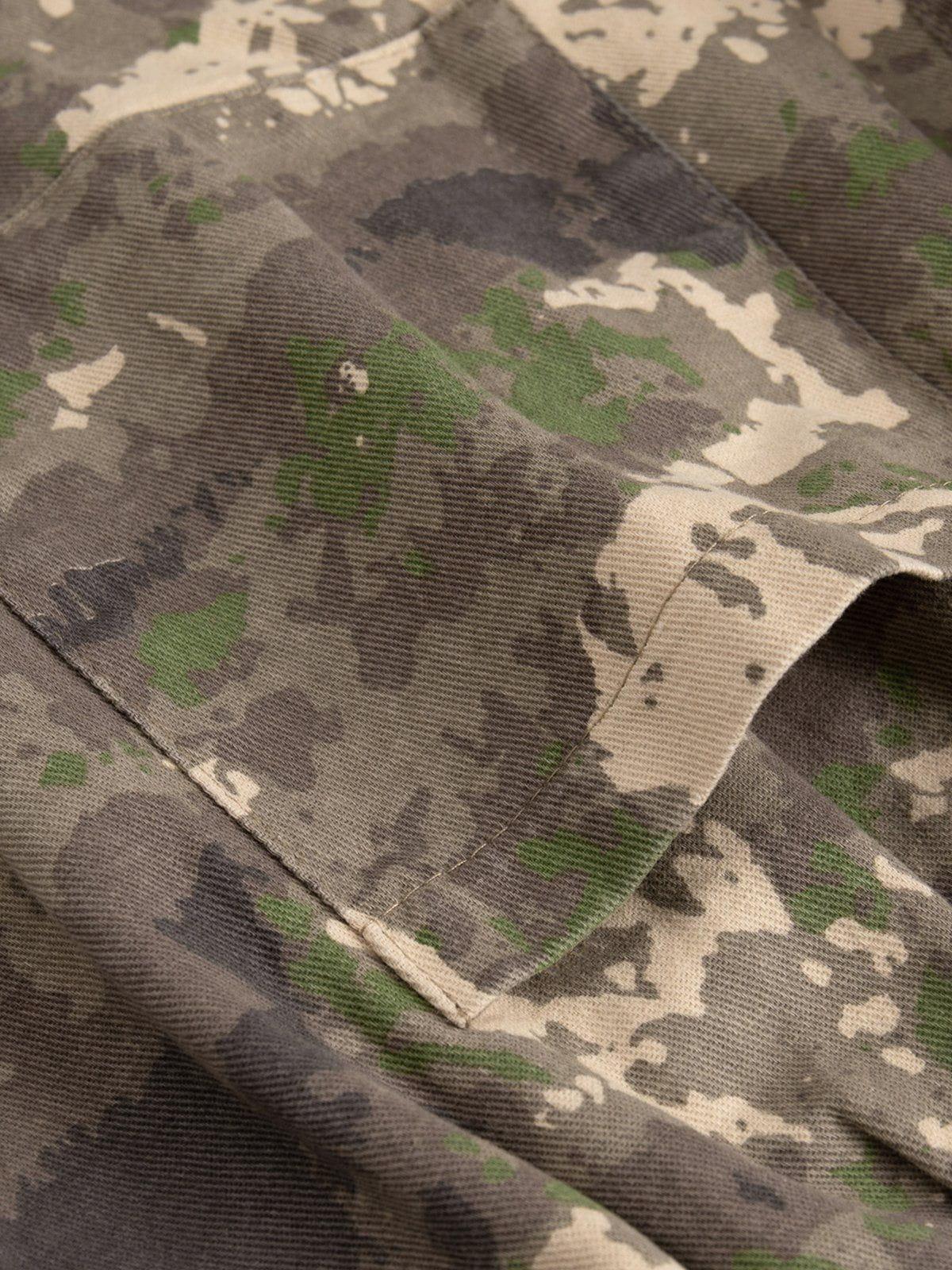Multi Pocket Camouflage Shorts