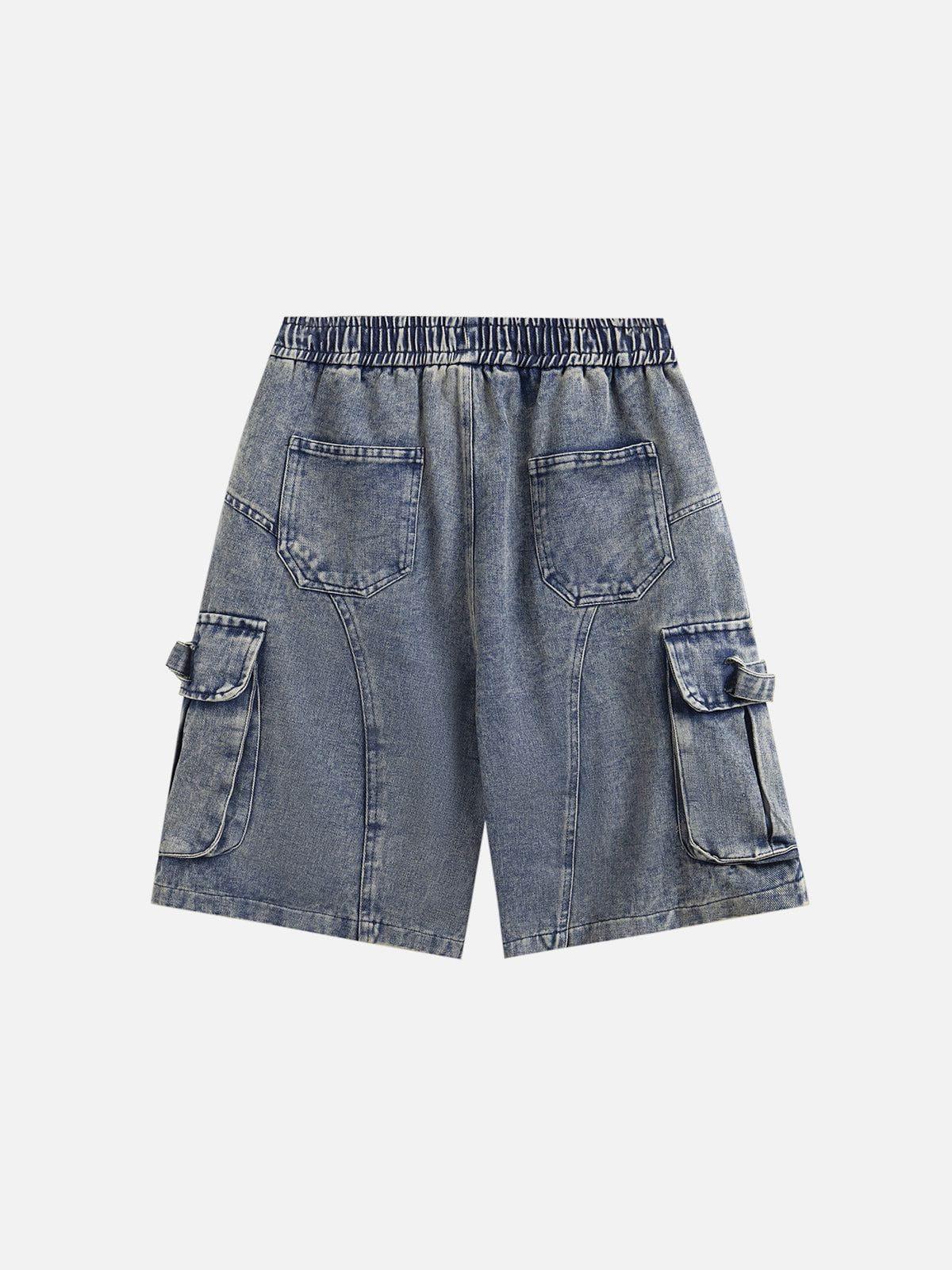 Multi Pocket Drawstring Jorts