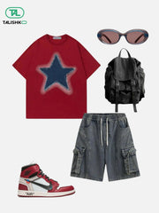 Multi Pocket Drawstring Jorts