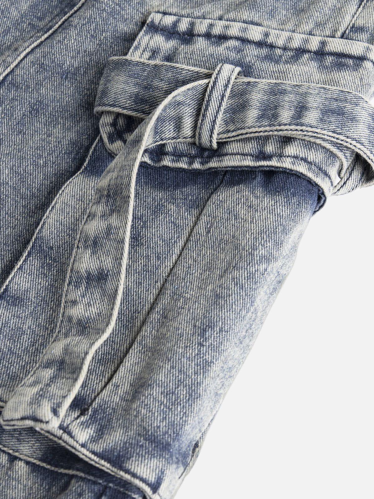 Multi Pocket Drawstring Jorts