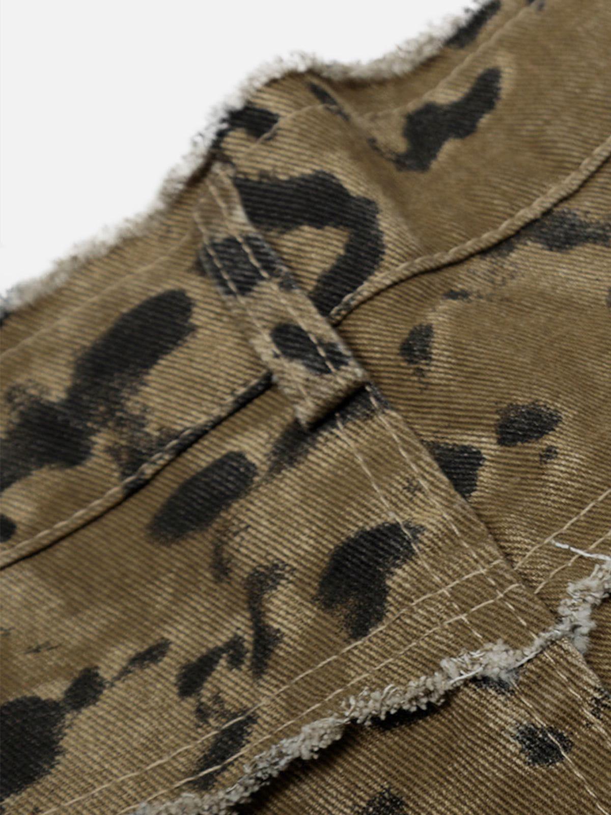 Multi Pocket Fringe Longline Jorts