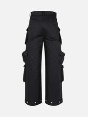 Multi-Pocket Functional Casual Workwear Wide Leg Pants