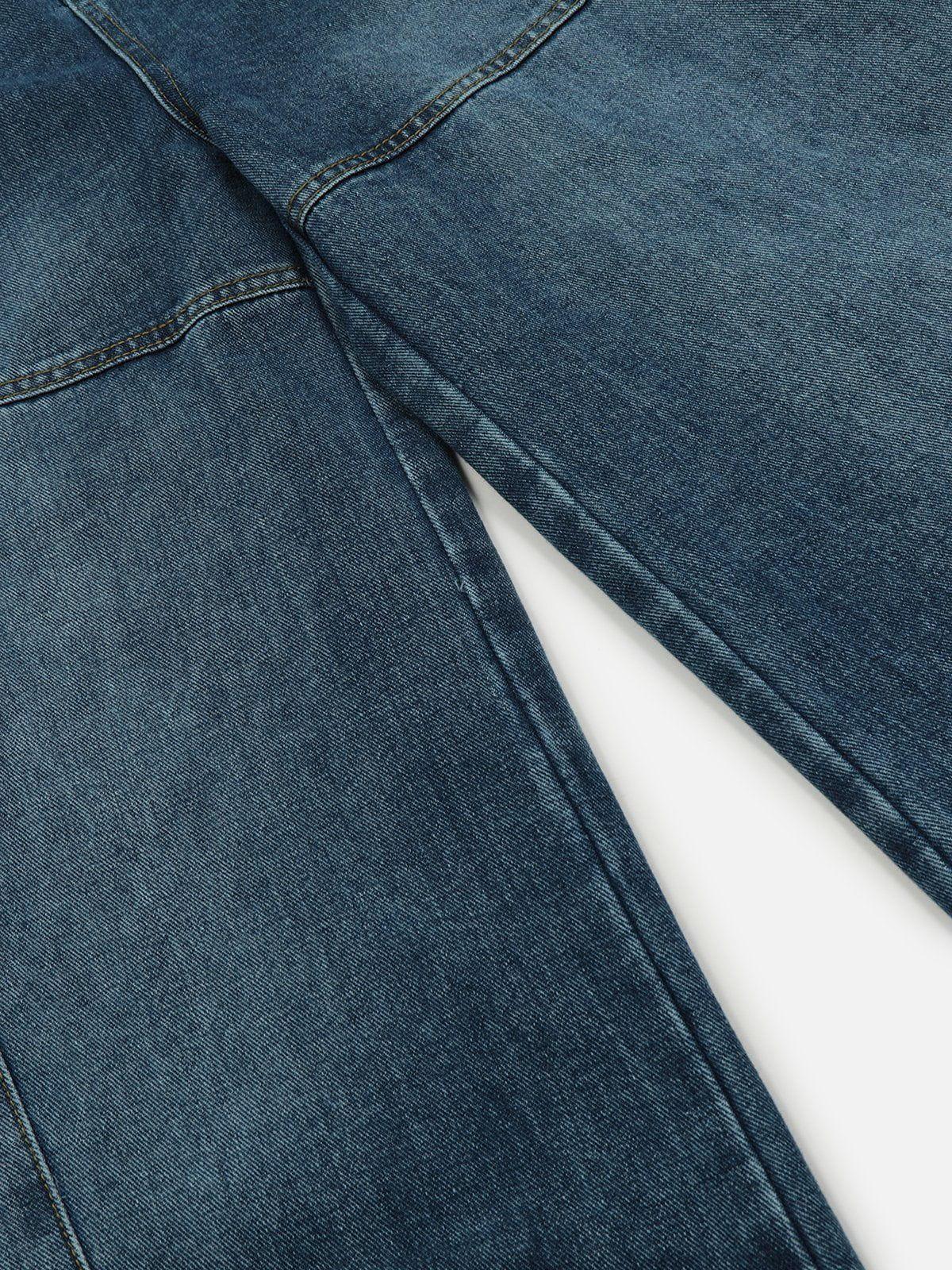 Multi Pocket Loose Barrel Jeans