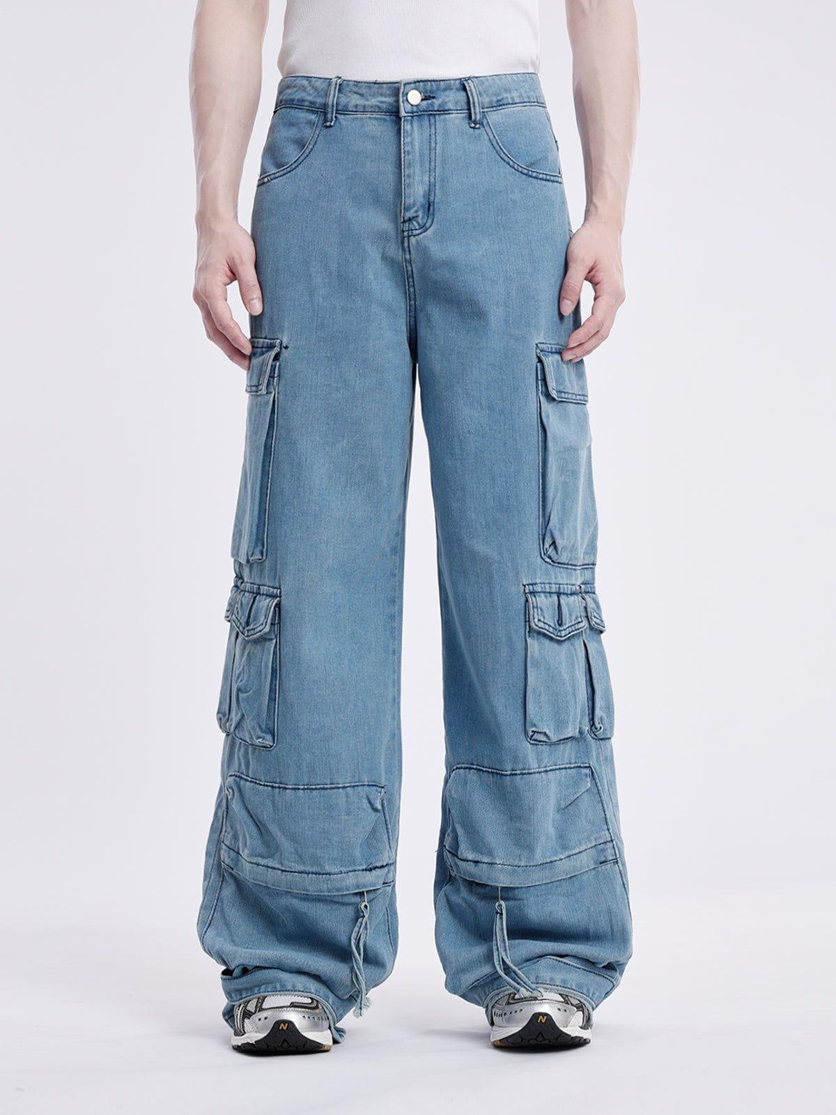 Multi Pocket Loose Cargo Jeans