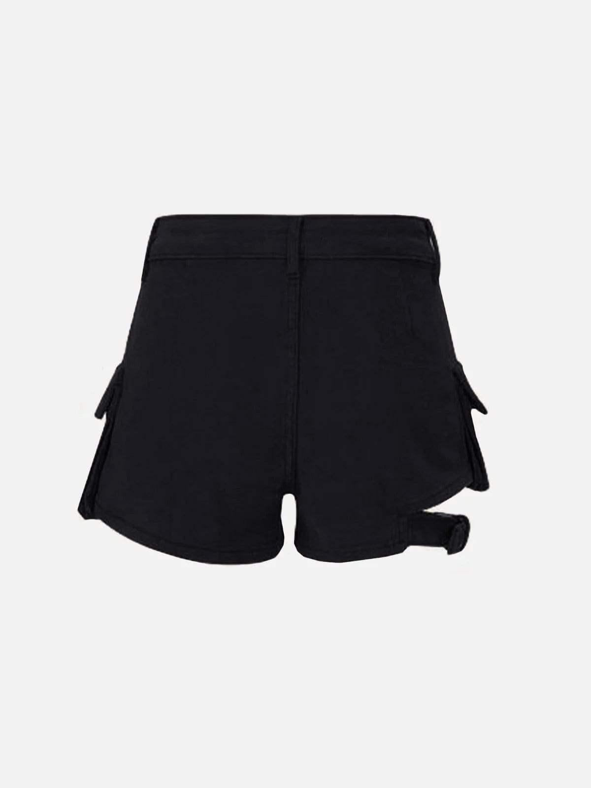 Multi-Pocket Strappy Shorts